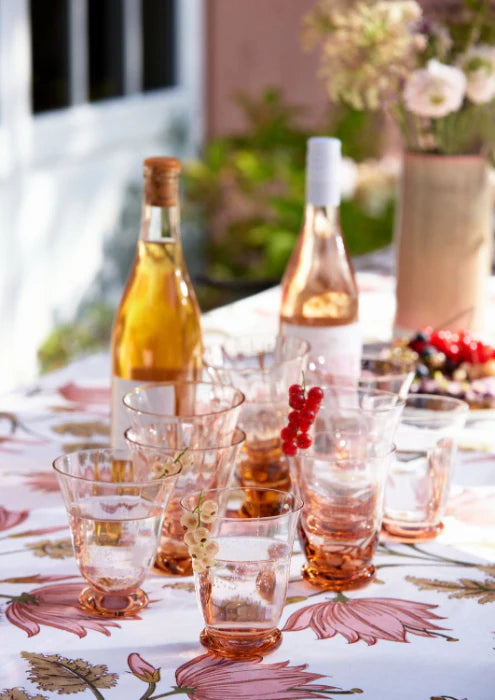 Water Glass Leopold Peach S/2pcs