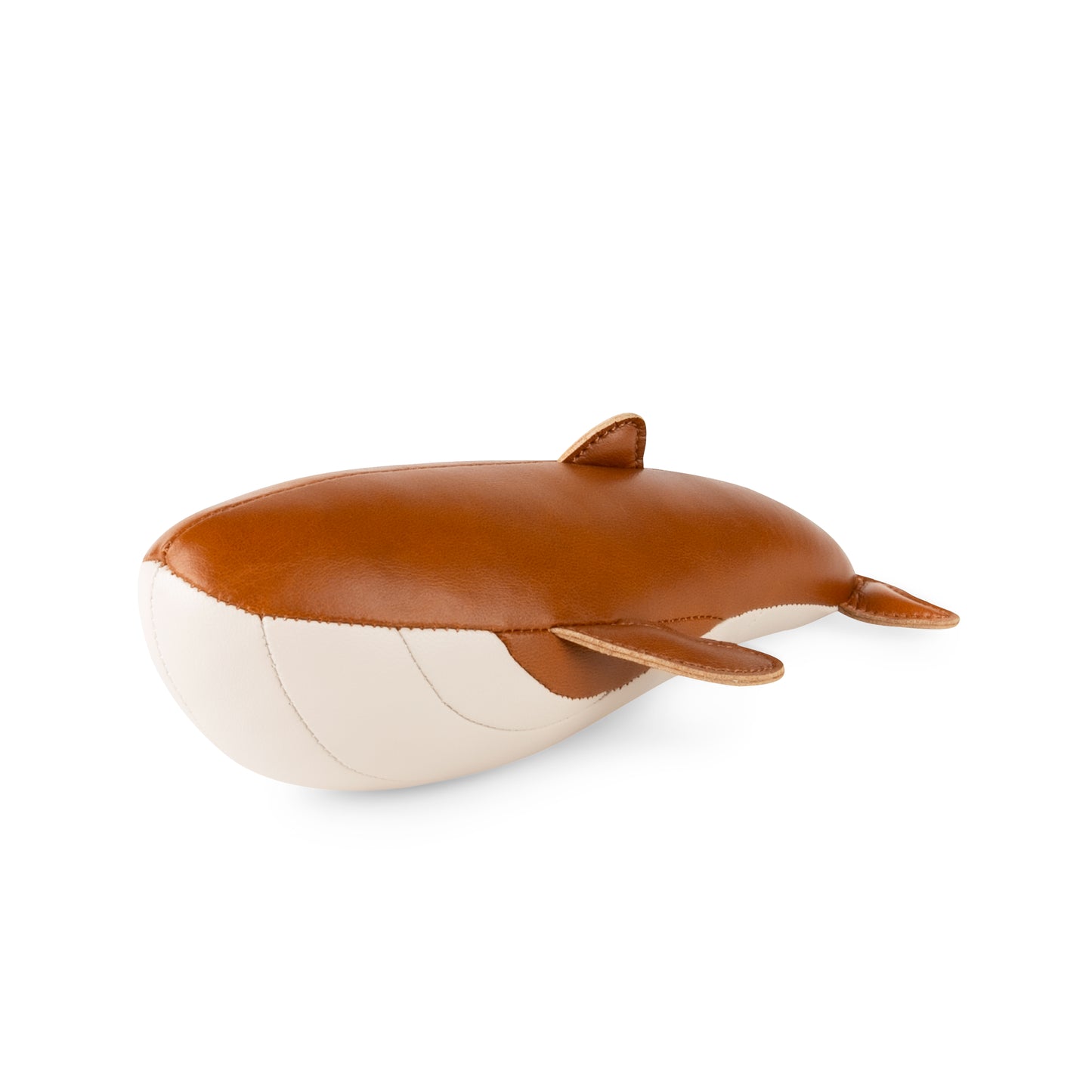 Whale Wave Paperweight - Tan + Wheat