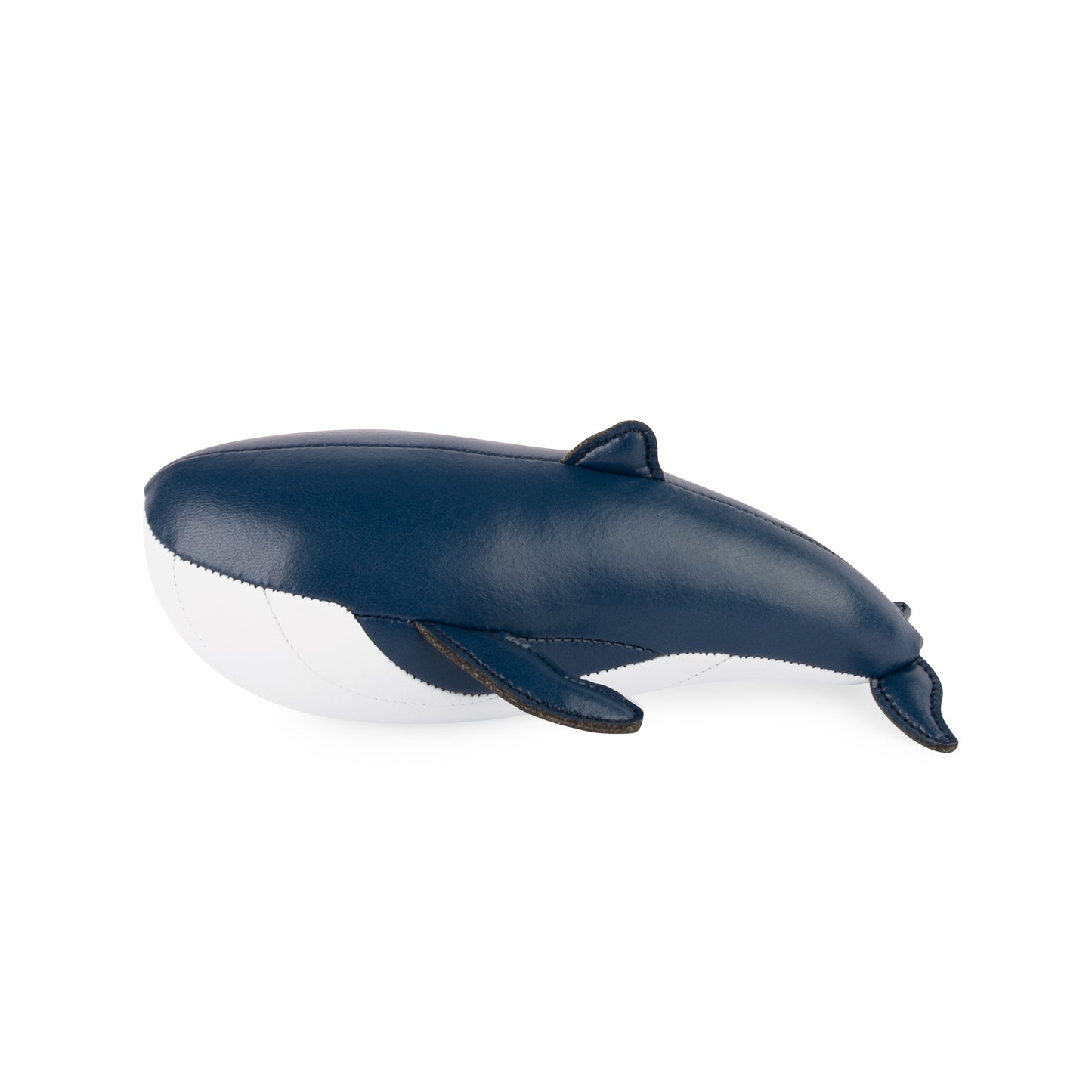 Whale Wave Paperweight - Midnight Blue + White