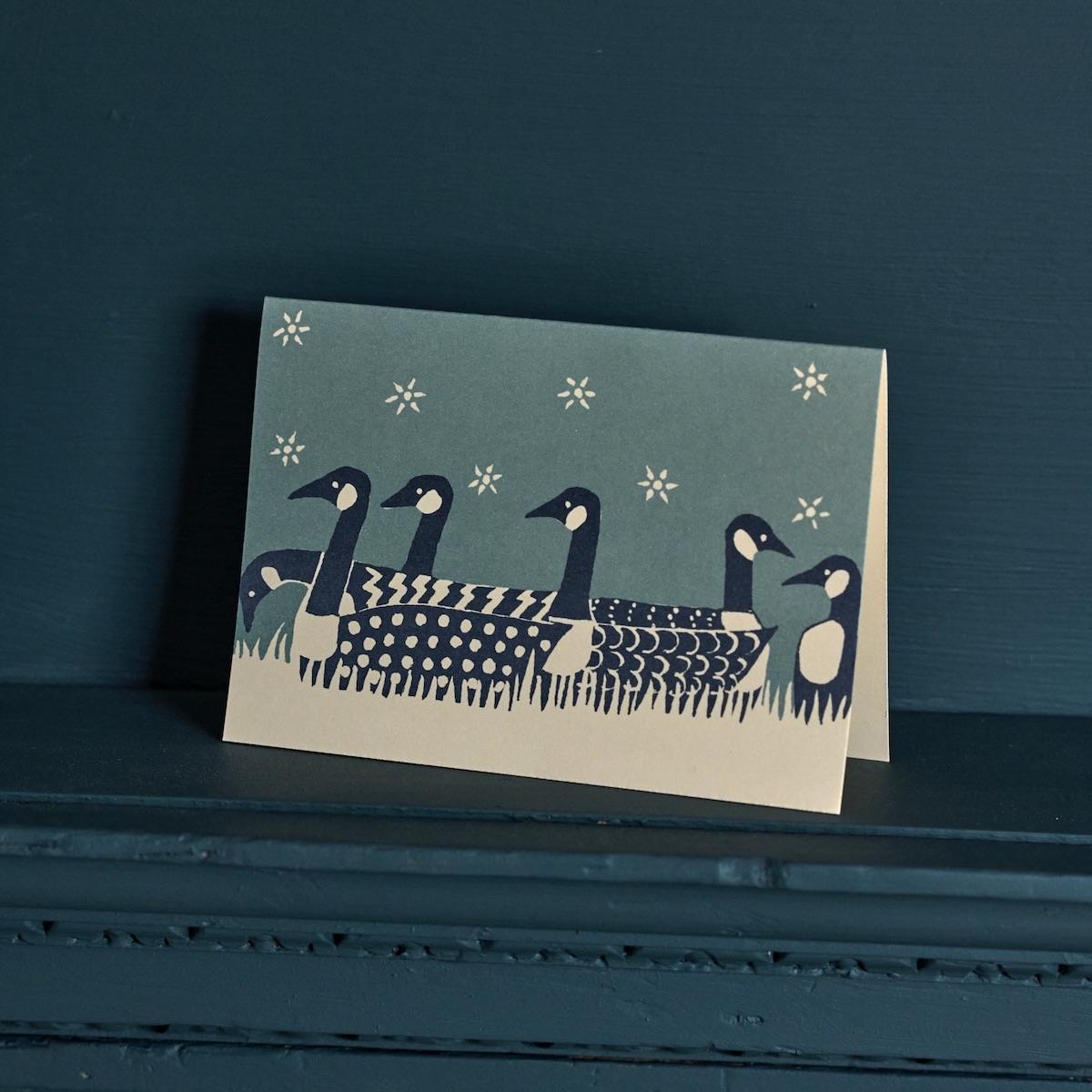 Cambridge Imprint Card Flock of Geese