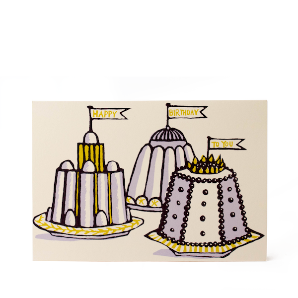 Cambridge Imprint Card Birthday Puddings