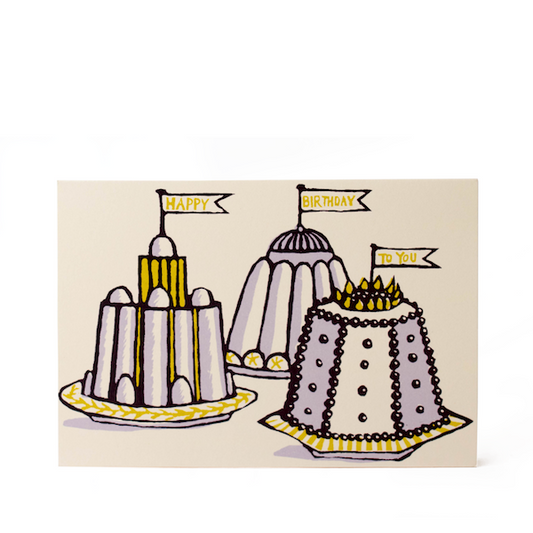 Cambridge Imprint Card Birthday Puddings