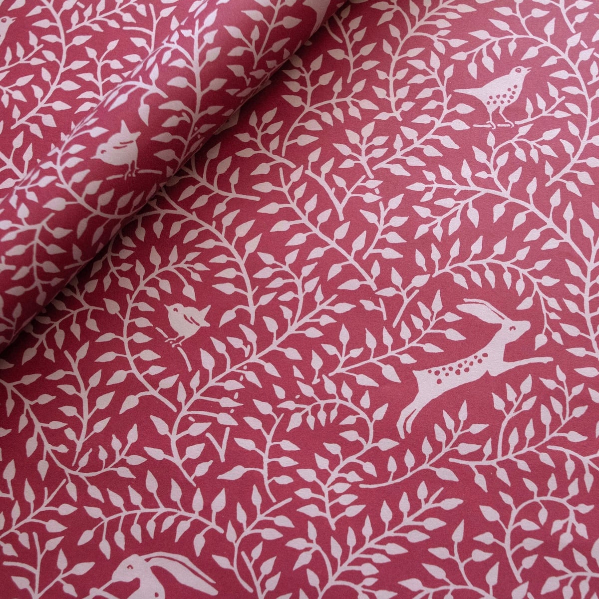 Cambridge Imprint Patterned Paper Dancing Hare Berry