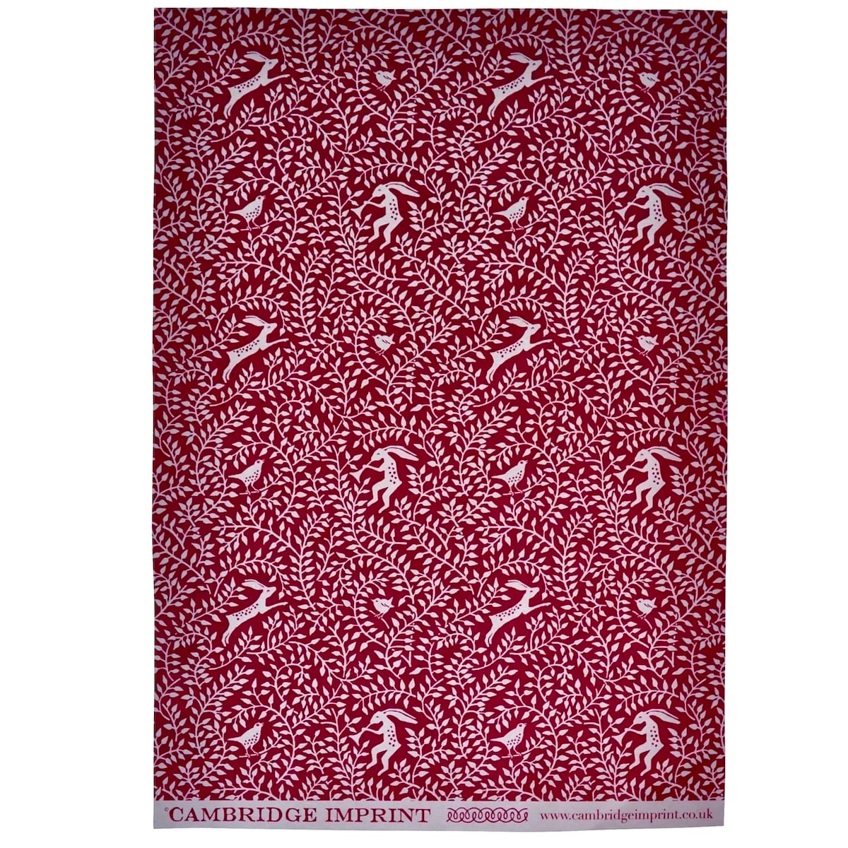 Cambridge Imprint Patterned Paper Dancing Hare Berry