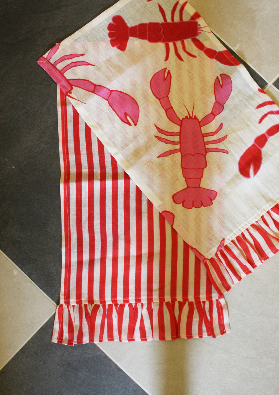 Amuse la Bouche Lobster Hand Towel set of 2