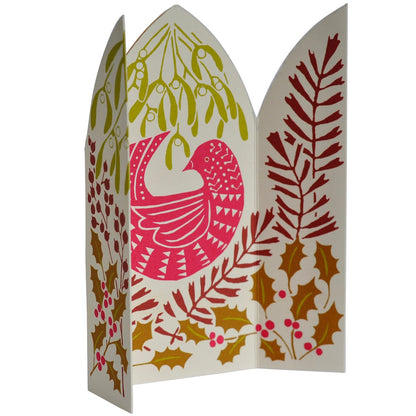 Cambridge Imprint Extra Special Triptych Card Hidden Winter Bird