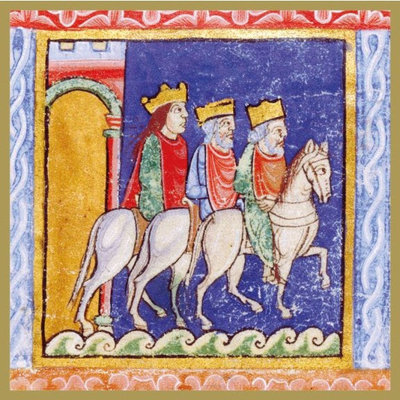 The Three Kings on Horseback Christmas Cards / Pk 8