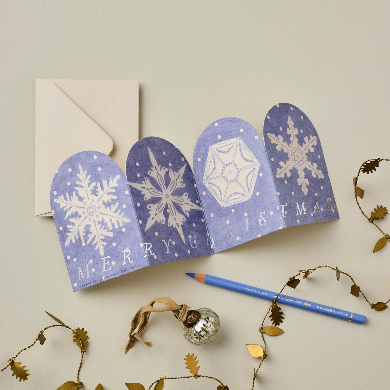 Snowflake Concertina Mini Card