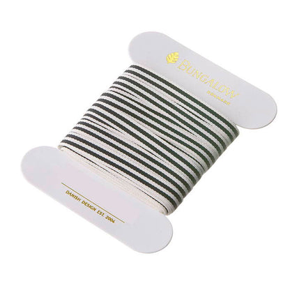 Ribbon Horizontal Stripe 8mm Black