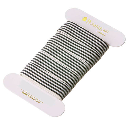 Ribbon Horizontal Stripe 18mm Black