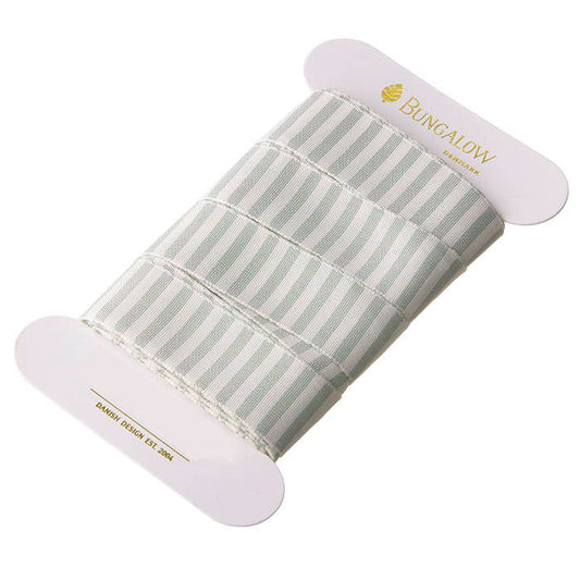 Ribbon Vertical Stripe 25mm Ivy