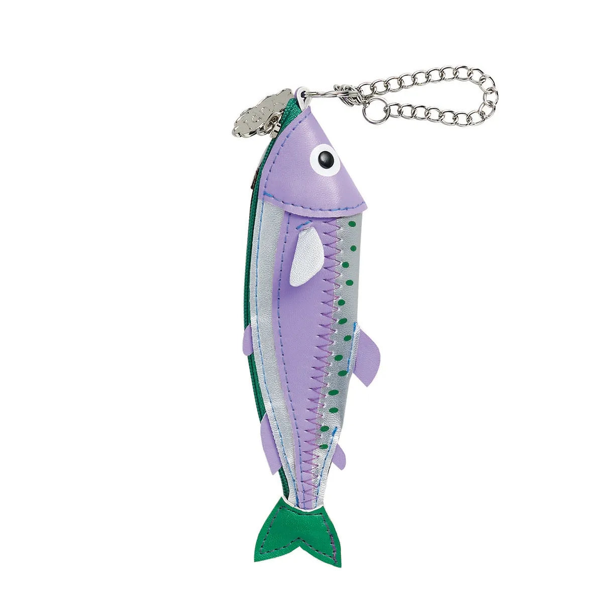 Fish Purple Zipped Pouch