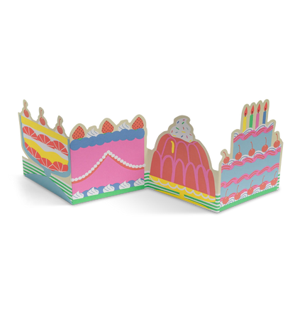 Cake & Jelly Fold Out Concertina Card × 6