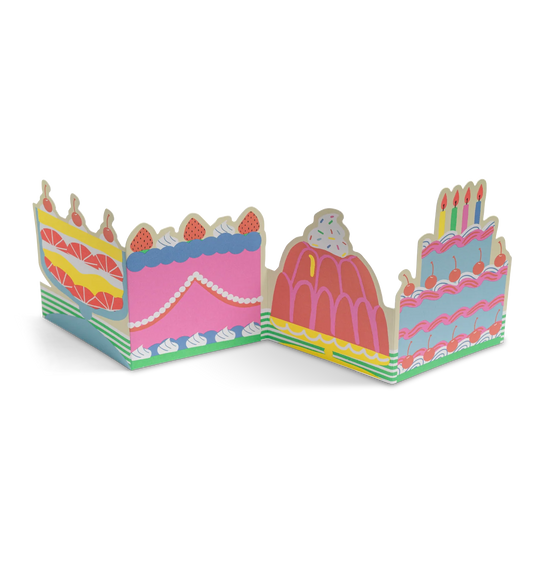 Cake & Jelly Fold Out Concertina Card × 6