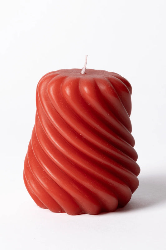 Myrsky Candle Red 8x10 cm