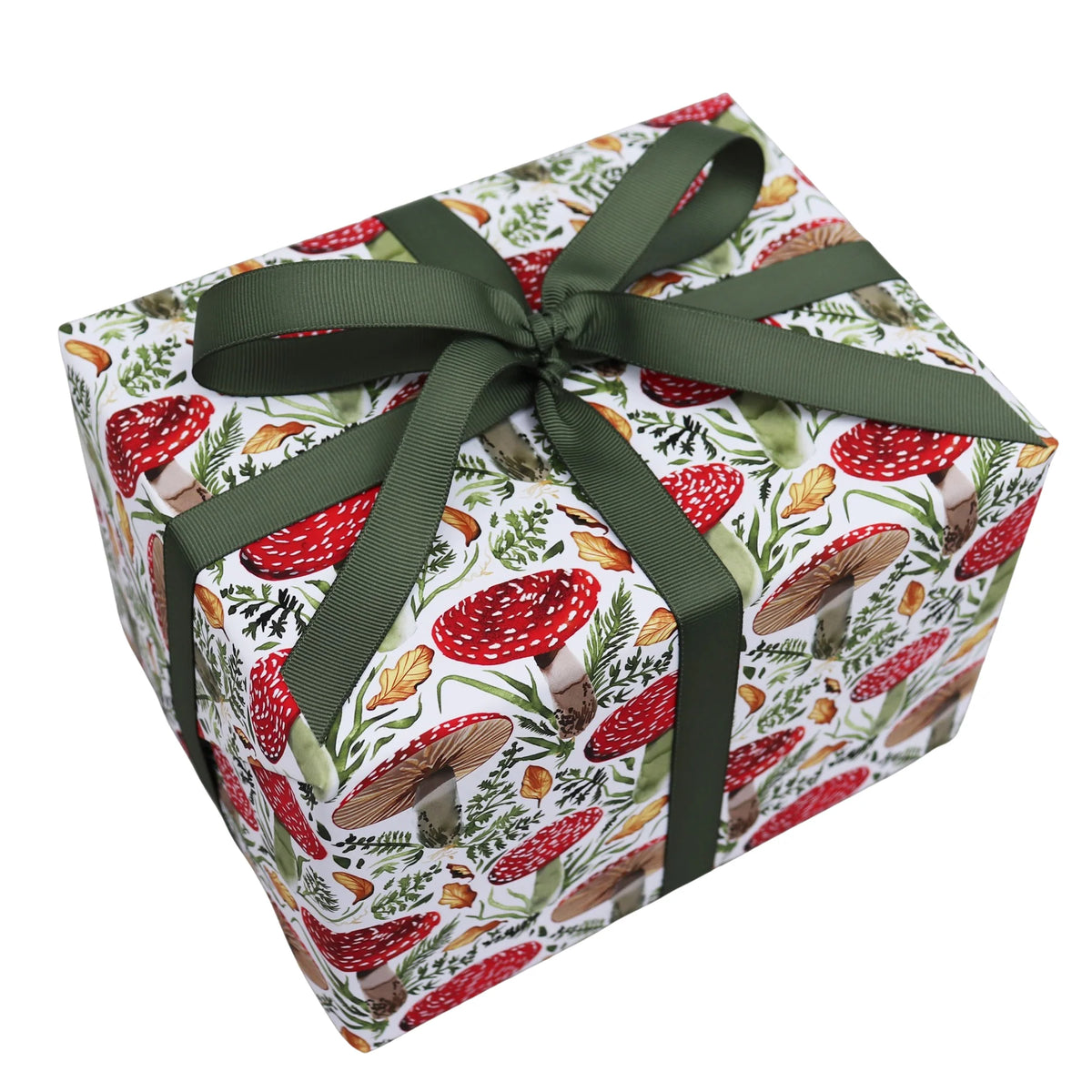 Mushroom Christmas Wrapping Paper