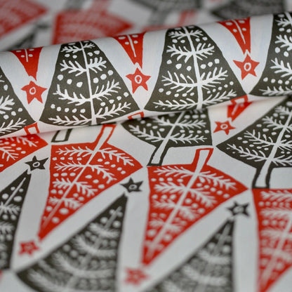 Patterned Paper Dancing Trees
