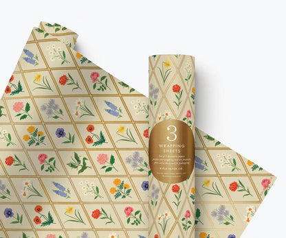 GARDEN STUDY ROLL WRAP