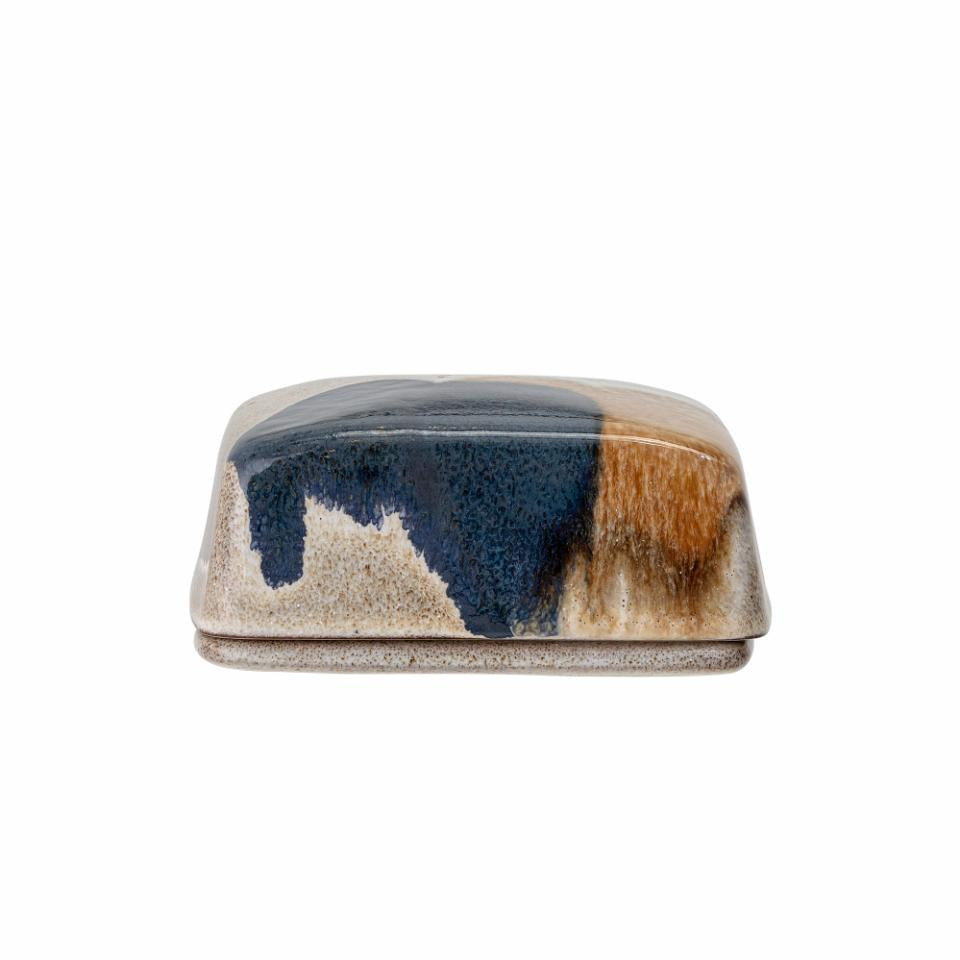 Jules Butter Box / Blue / Stoneware