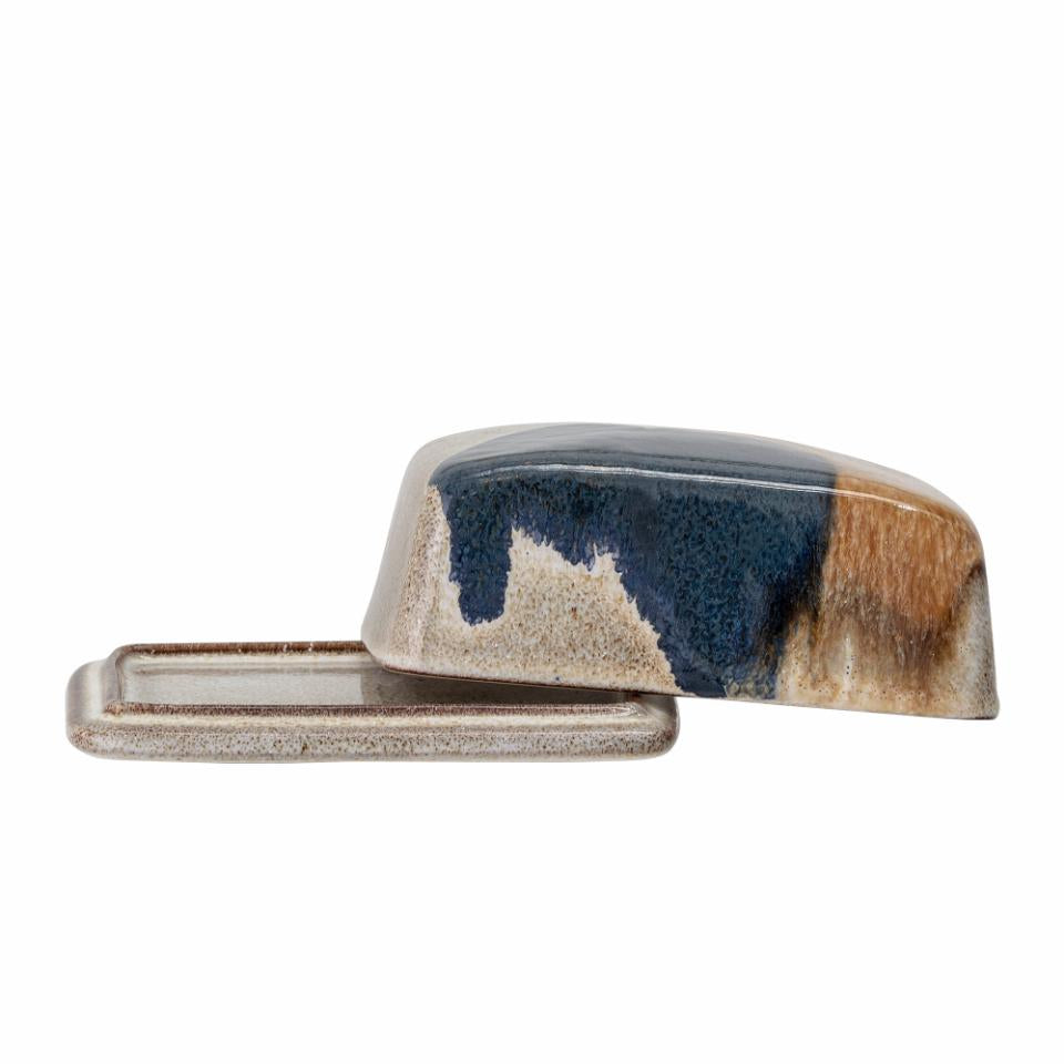 Jules Butter Box / Blue / Stoneware