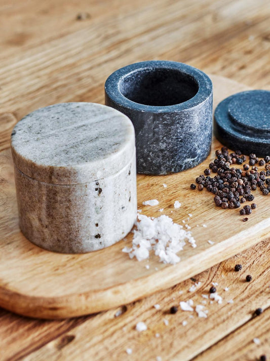 Avani Salt + Pepper Jar / Multi / Marble