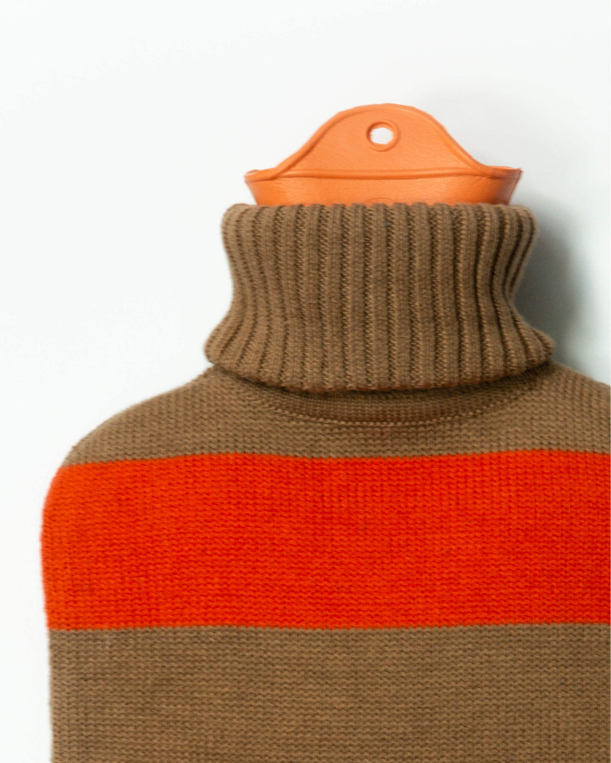 Hot Water Bottle / Vermillion + Camel