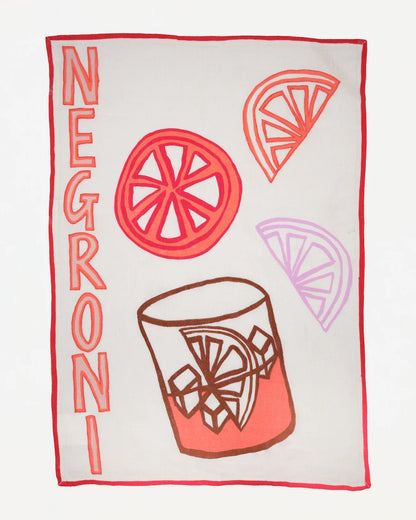 Amuse la Bouche Negroni Tea Towel