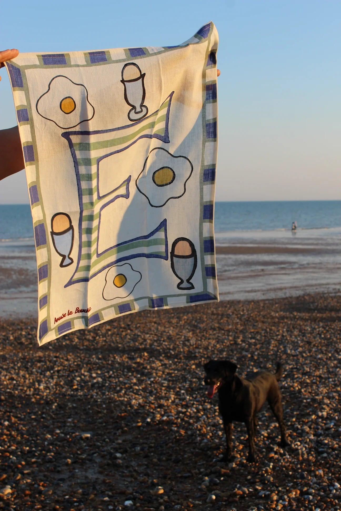 Amuse la Bouche Egg Tea Towel