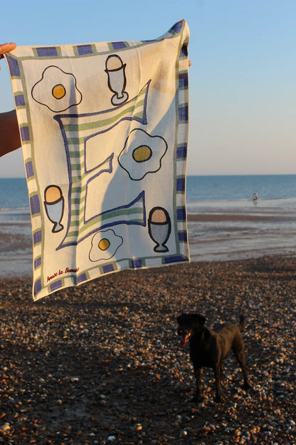 Amuse la Bouche Egg Tea Towel