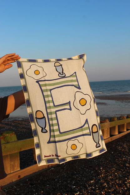 Amuse la Bouche Egg Tea Towel
