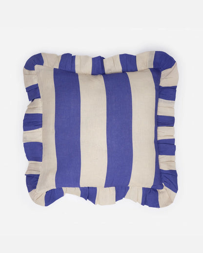 Amuse la Bouche Cobalt Extra Wide Stripe Cushion