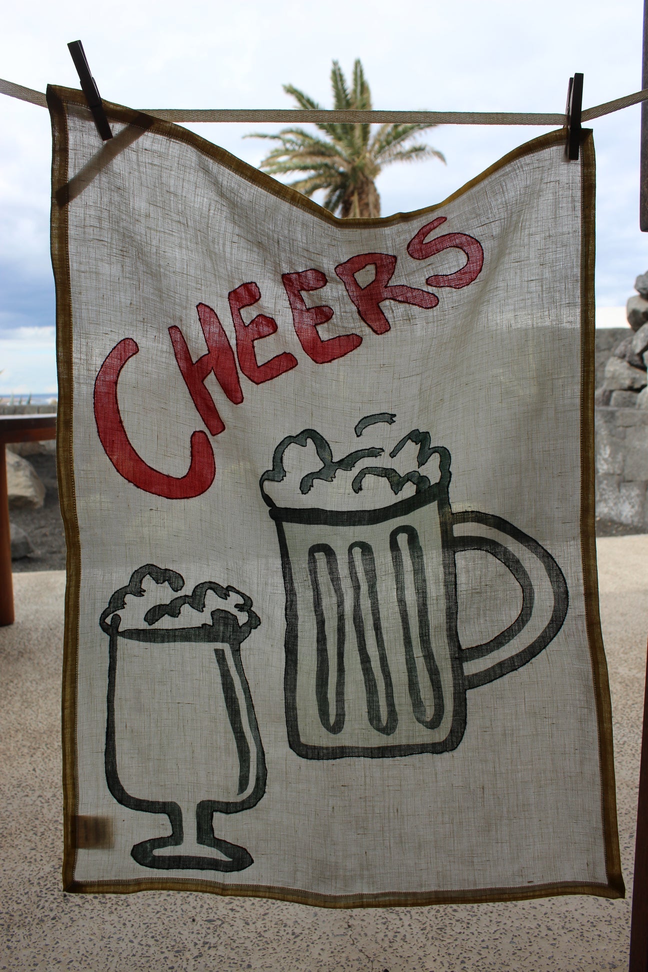 Amuse la Bouche Beer Tea Towel