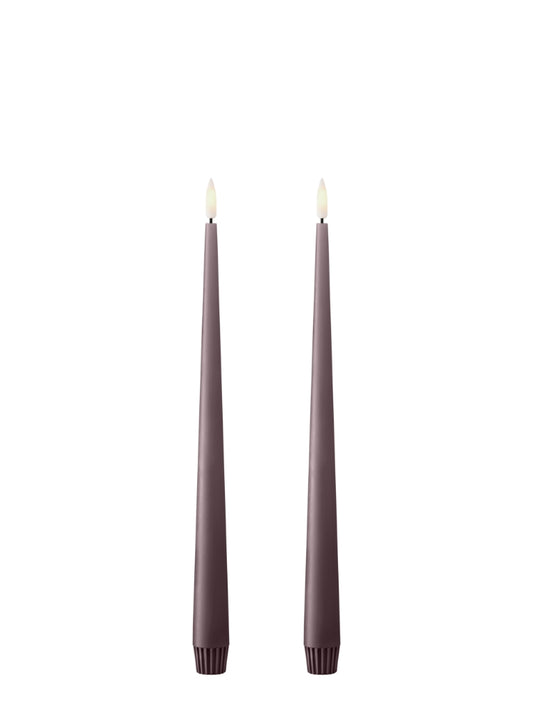 Ester & Erik LED Taper Candles 2 pcs - Winter Rose