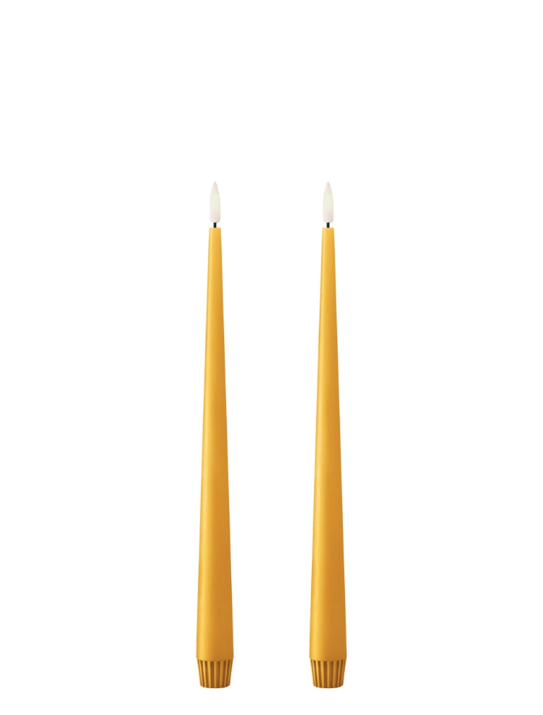 Ester & Erik LED Taper Candles 2 pcs - Mango