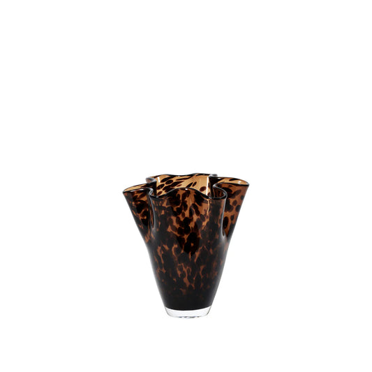 Liva Vase - Brown Leopard S