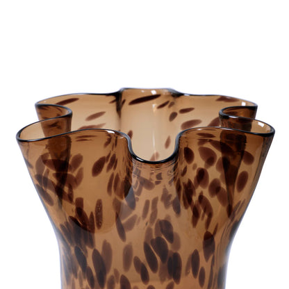 Liva Vase - Brown Leopard M