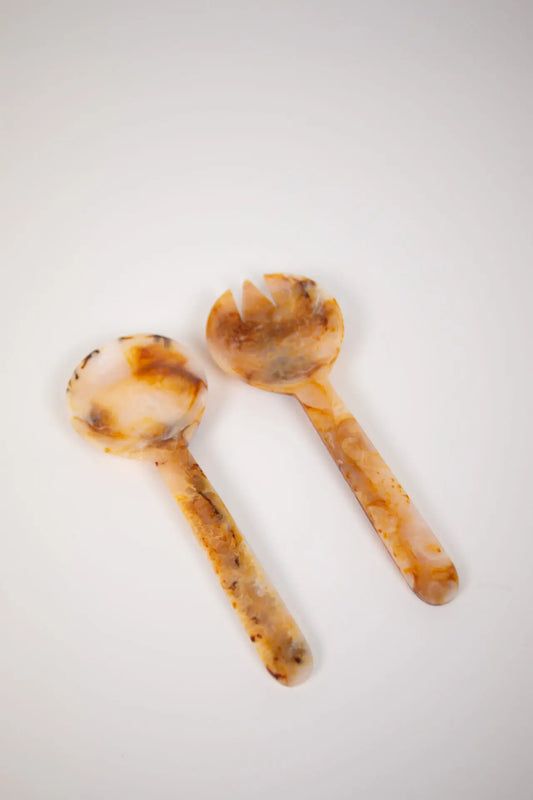 Resin salad server