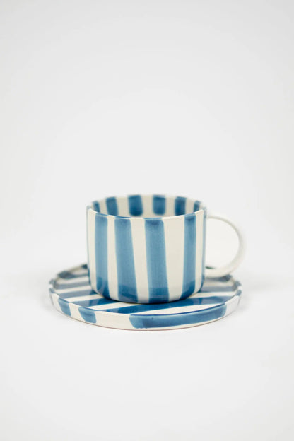 Monica cup with saucer blue