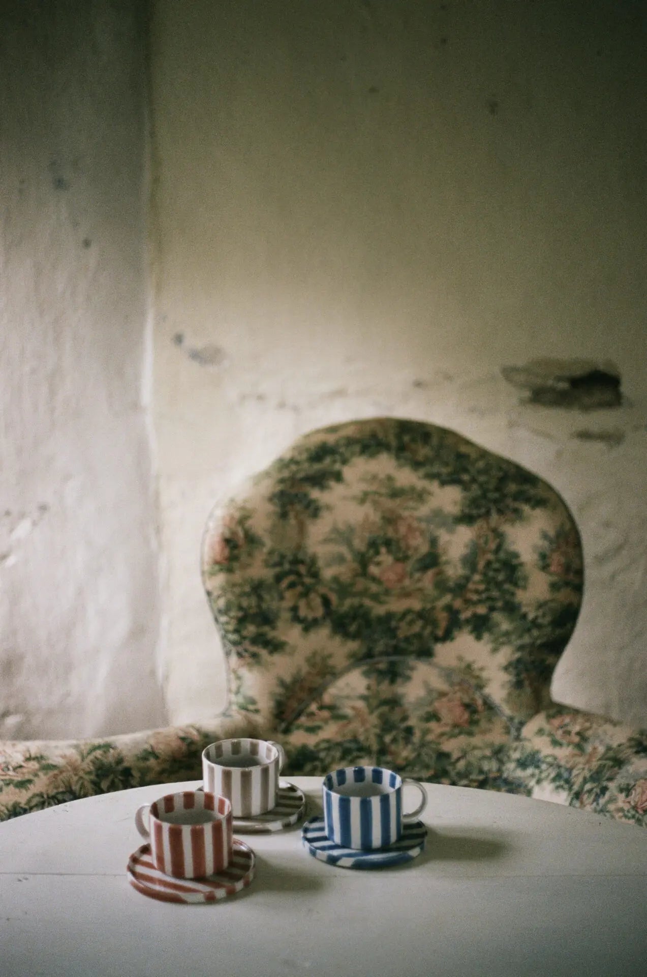 Monica cup with saucer blue