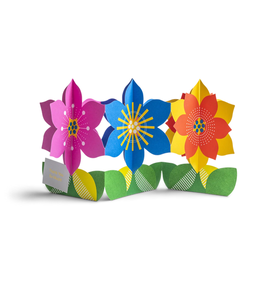 Bright Blooms Thank You Pop-Up Card