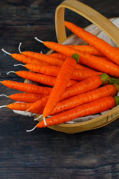 Carrot Taper Candle