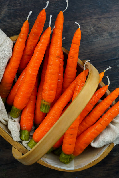 Carrot Taper Candle