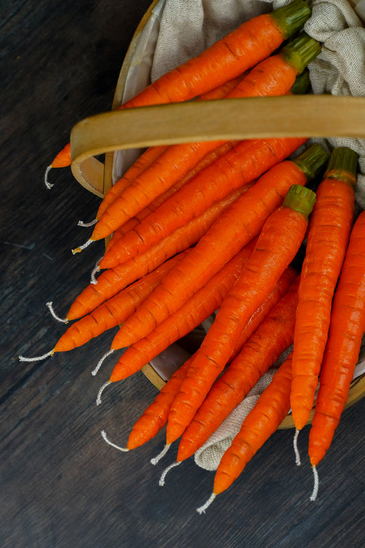 Carrot Taper Candle