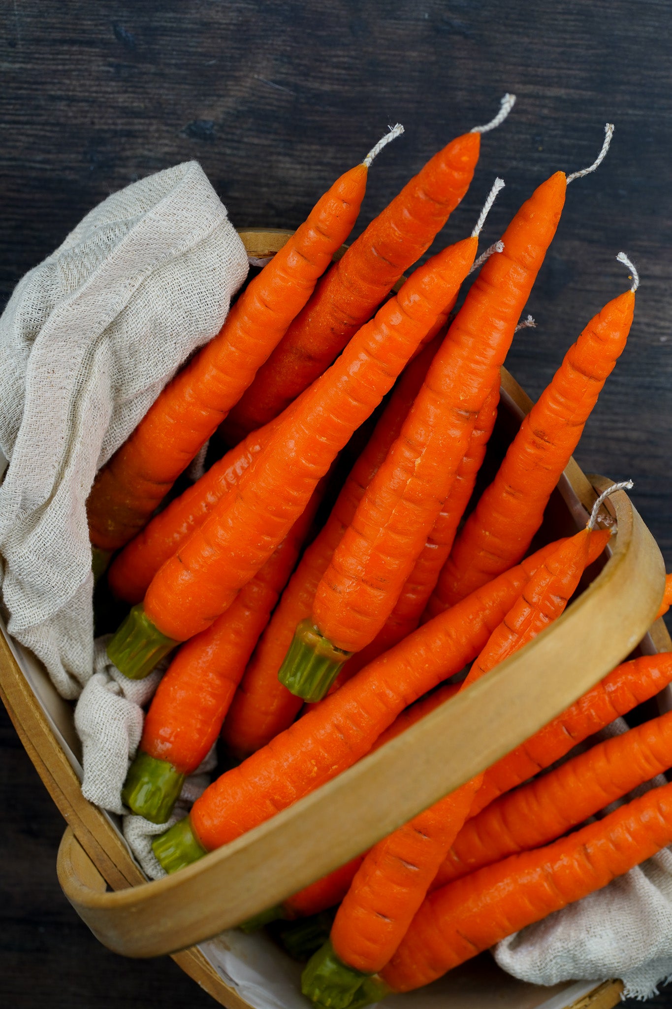 Carrot Taper Candle