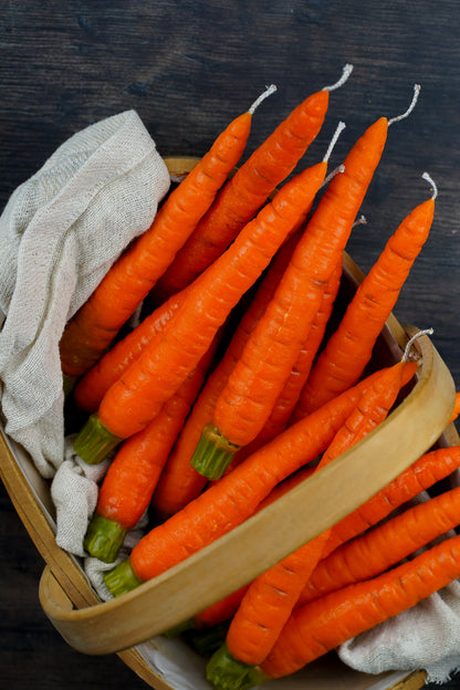 Carrot Taper Candle