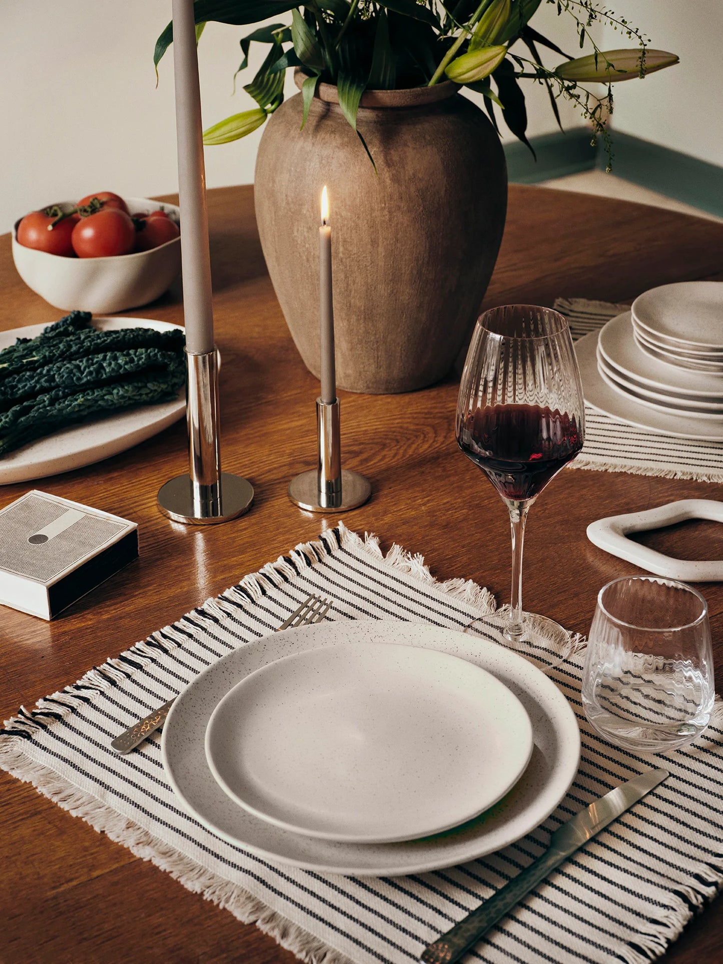 Maro Silver Candle Holder