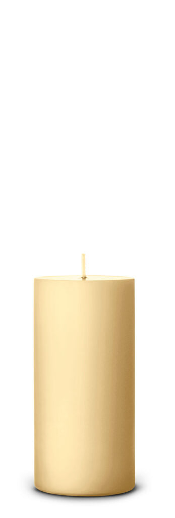 Pillar candle - PALE GINGER D: 7cm H: 15cm