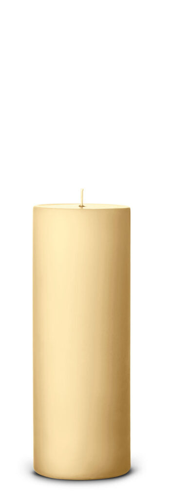 Pillar candle - PALE GINGER D: 7cm H: 20cm
