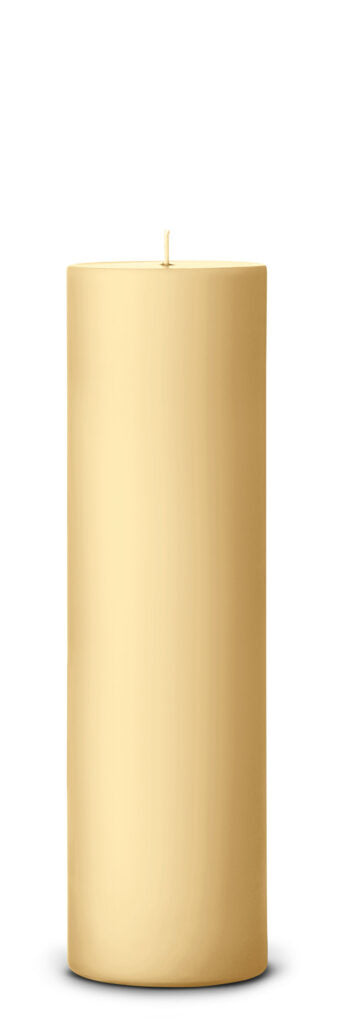 Pillar candle - PALE GINGER D: 7cm H: 25cm