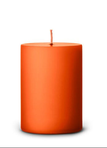 Pillar candle - VIVID ORANGE D: 7cm H: 10cm